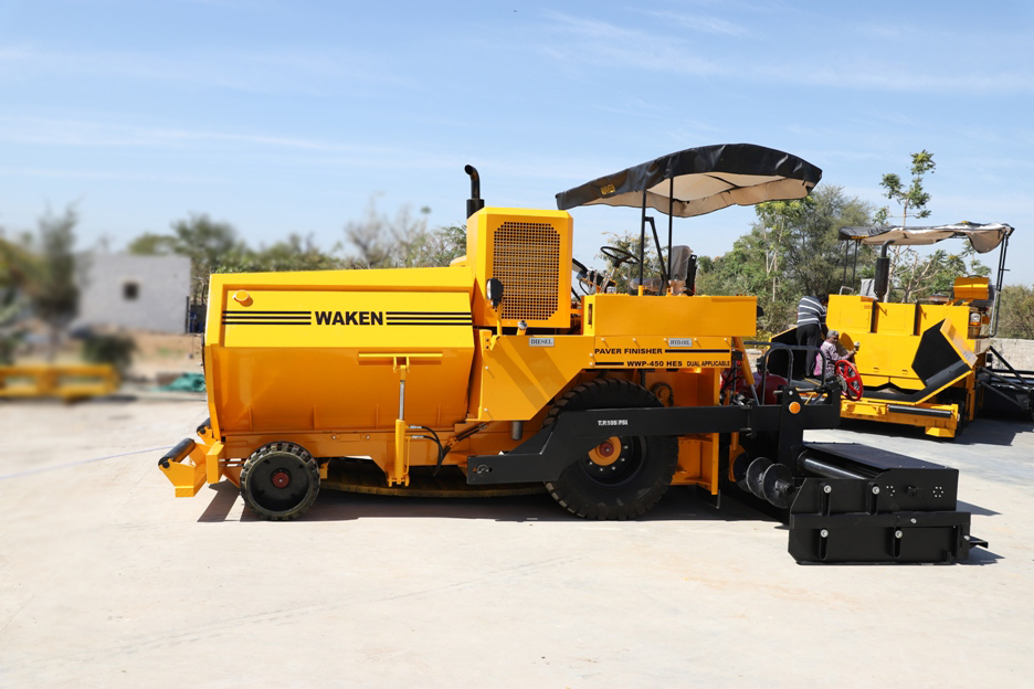 Commercial Road Paving Machine with Sensors