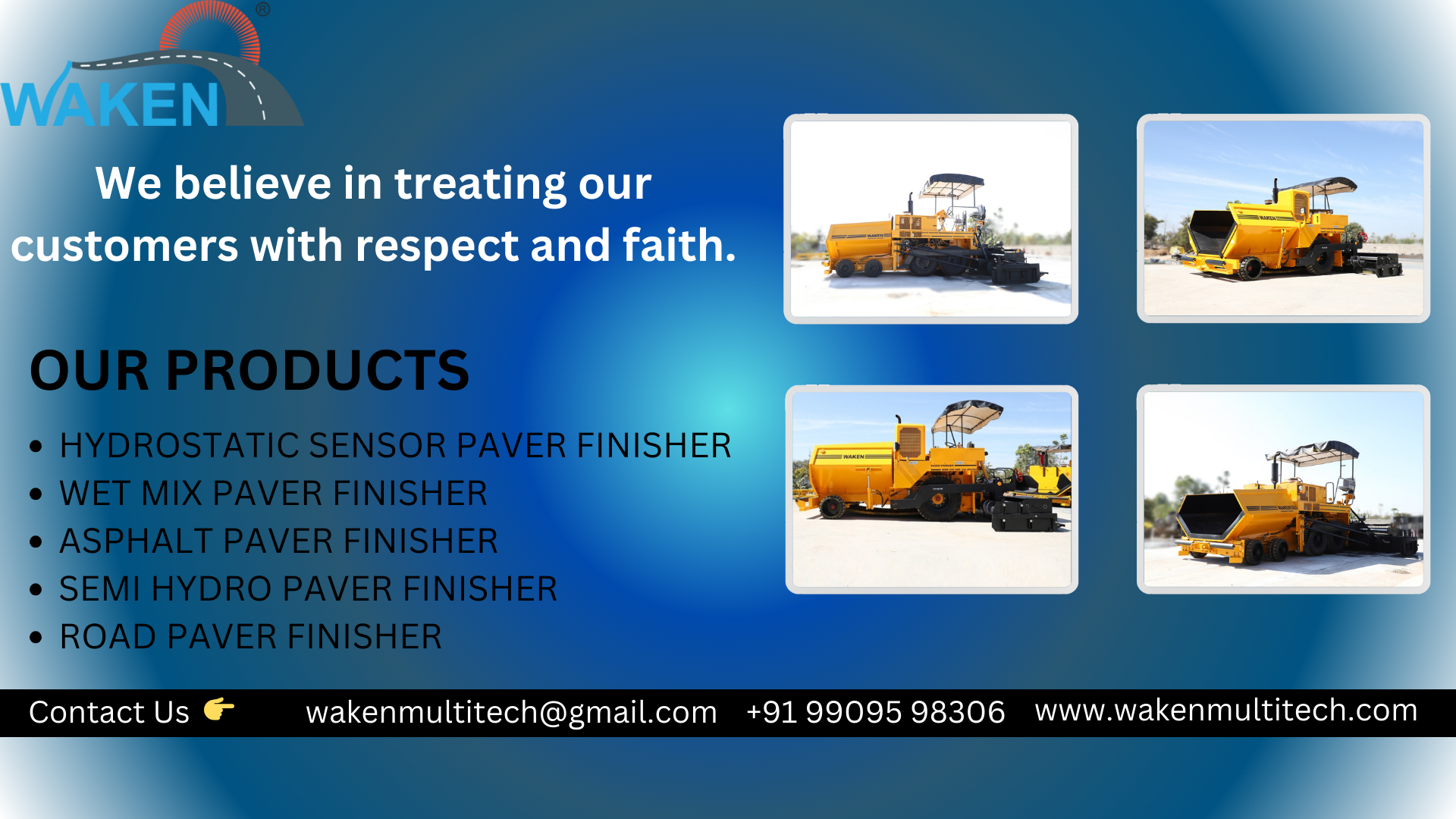 Mechanical Paver with Hydraulic Conveyor Drive