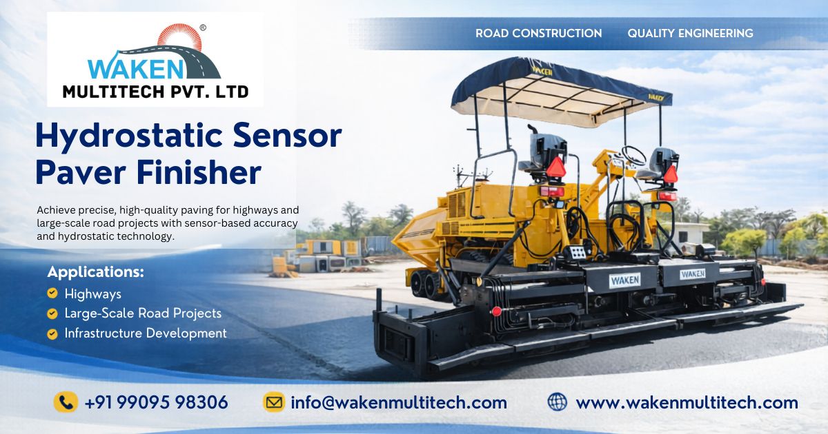 Hydrostatic Sensor Paver Finisher