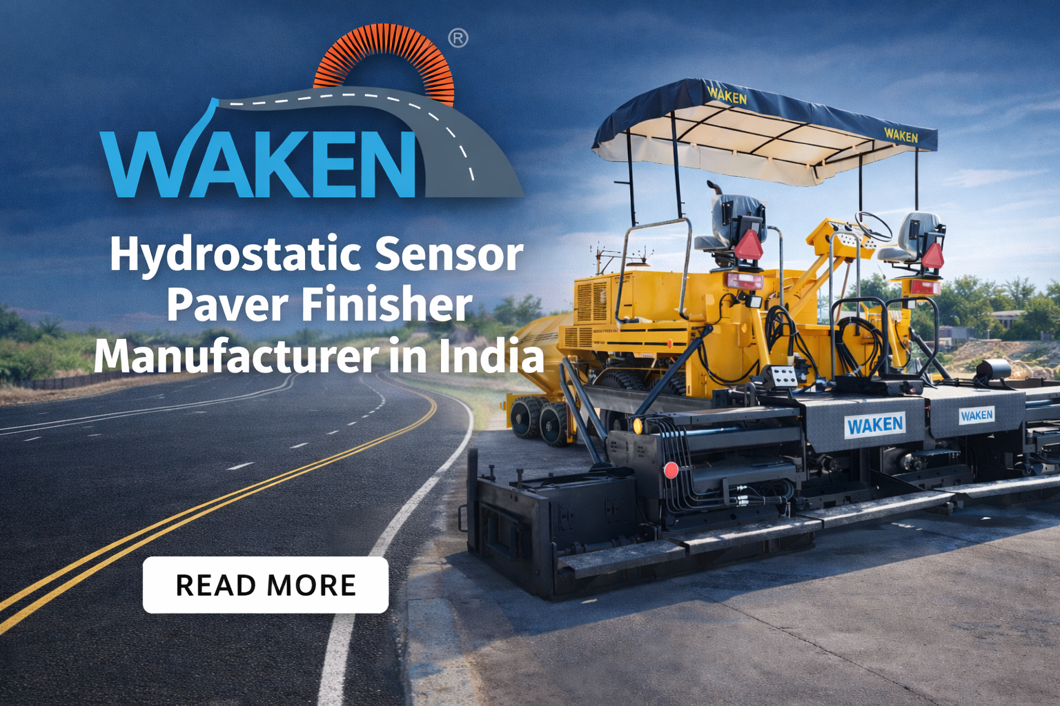 Hydrostatic Sensor Paver Finisher Manufacturer in India
