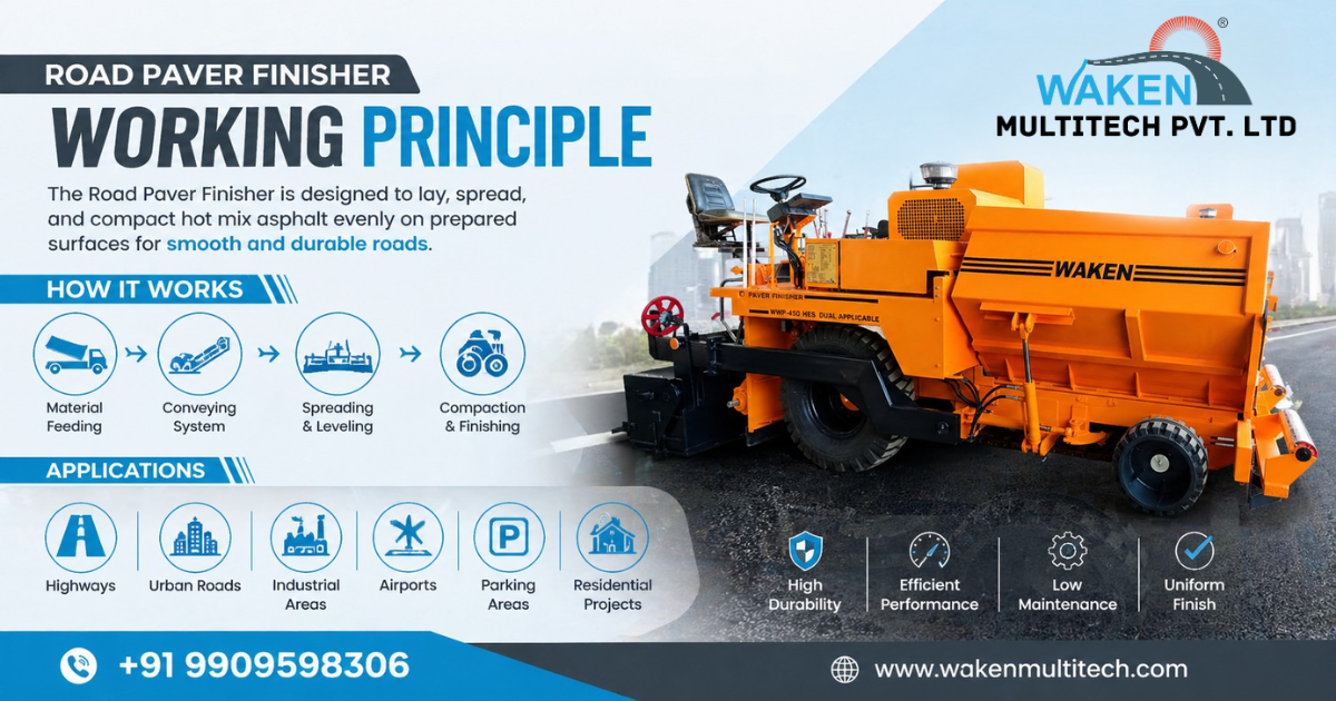 Road Paver Finisher Working Principle