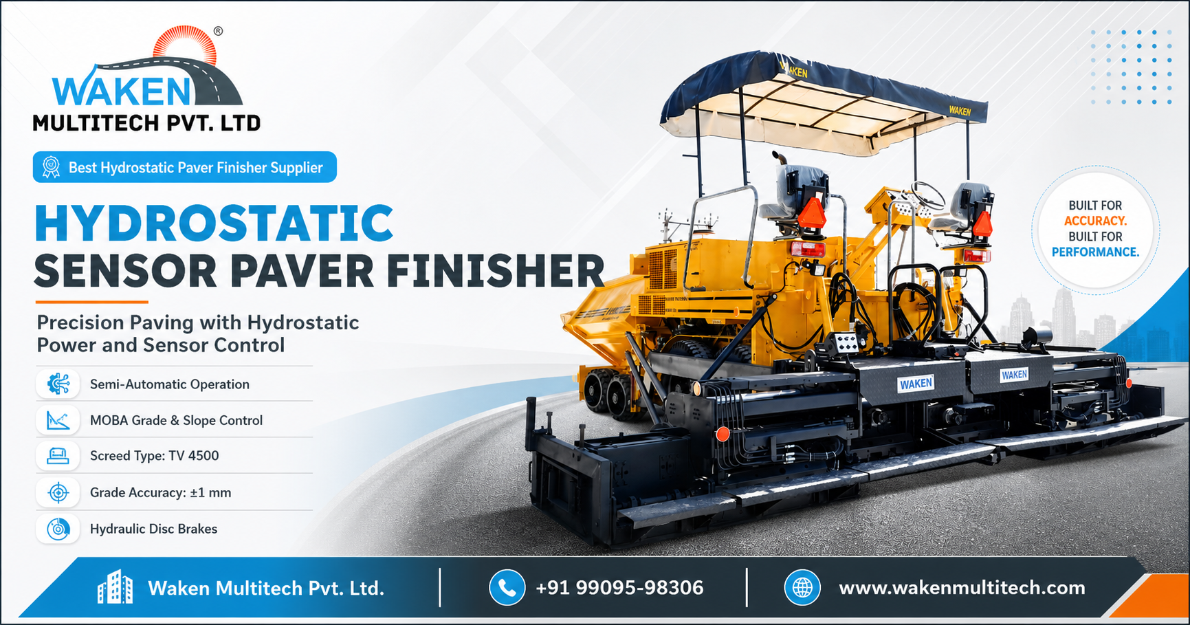 Best Hydrostatic Paver Finisher Supplier