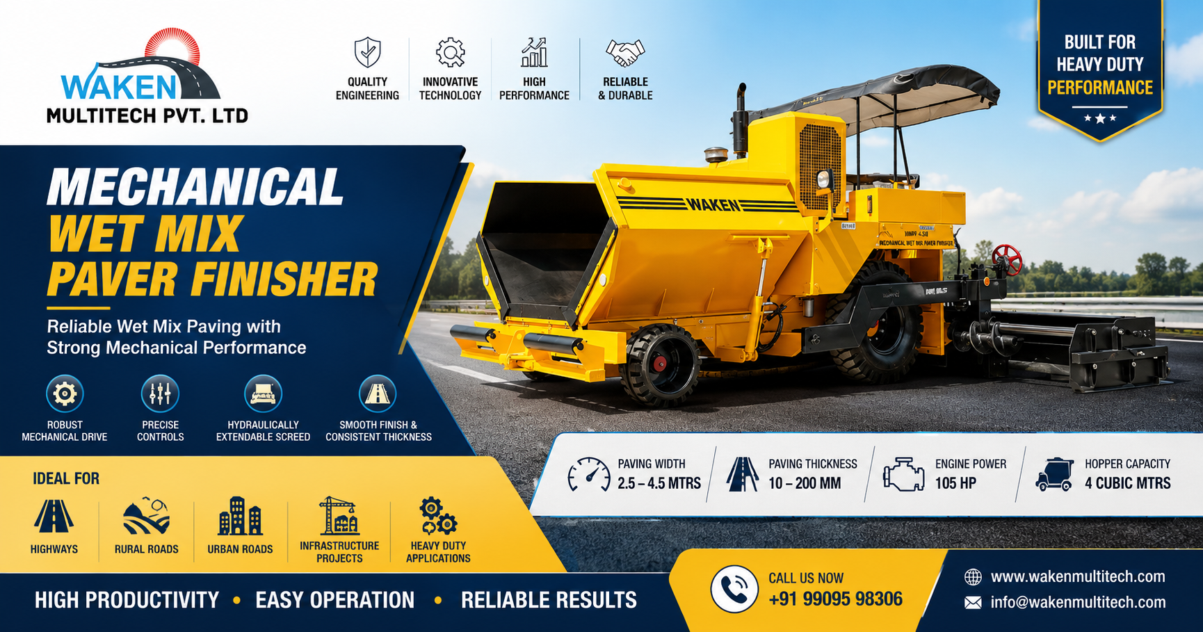 Best Wet Mix Paver Machine Manufacturer