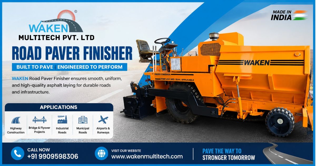 Road Paver Finisher Supplier in India for Asphalt Works