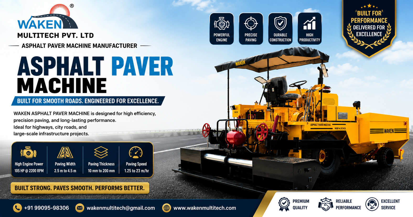 Asphalt Paver Machine Manufacturer