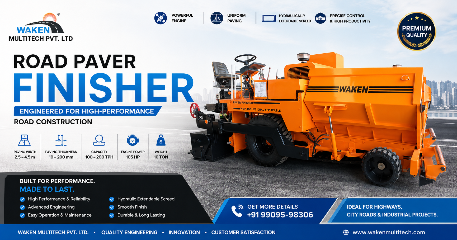 Best Paver Finisher Manufacturer
