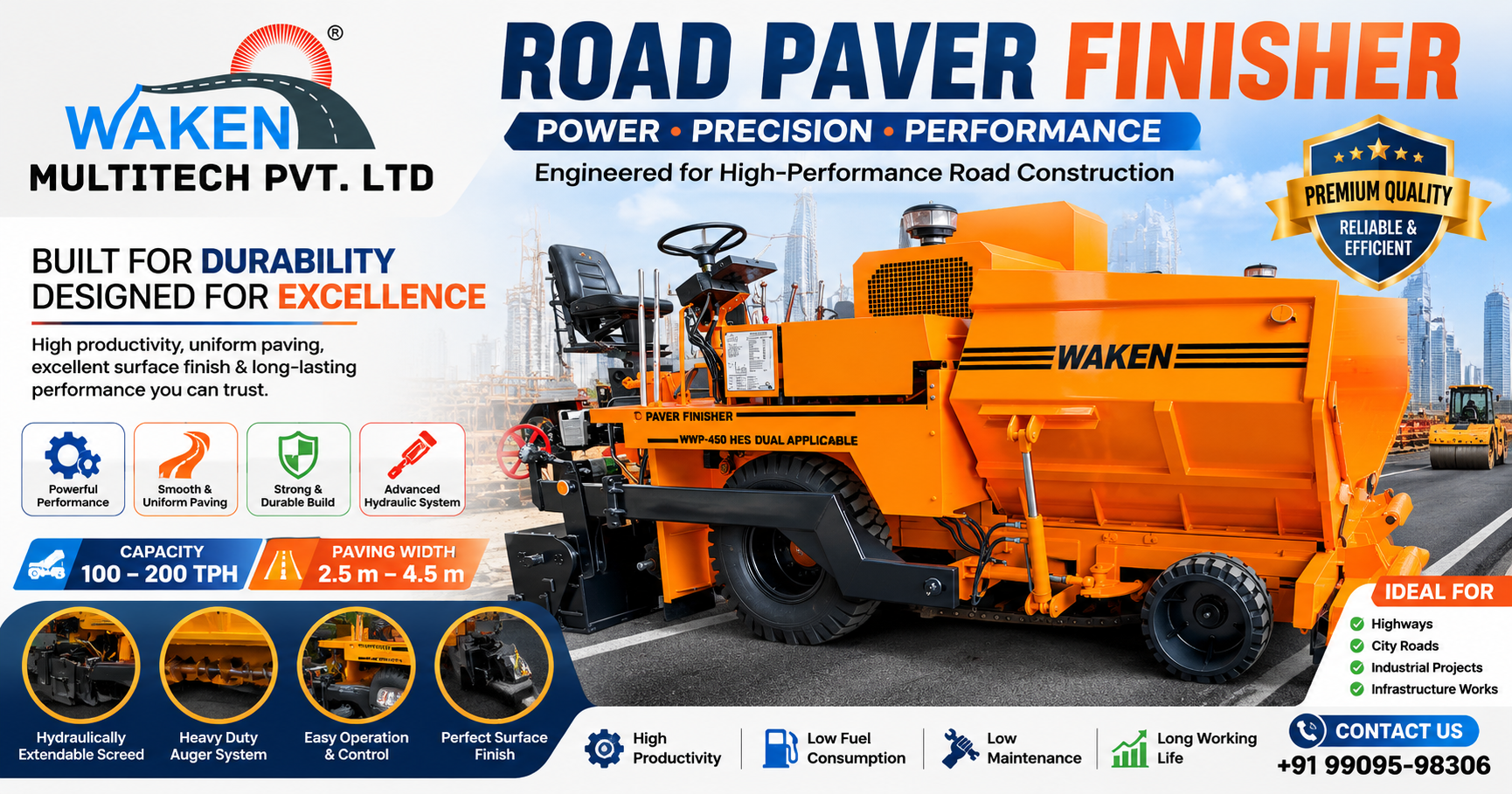Road Paver Finisher Manufacturer