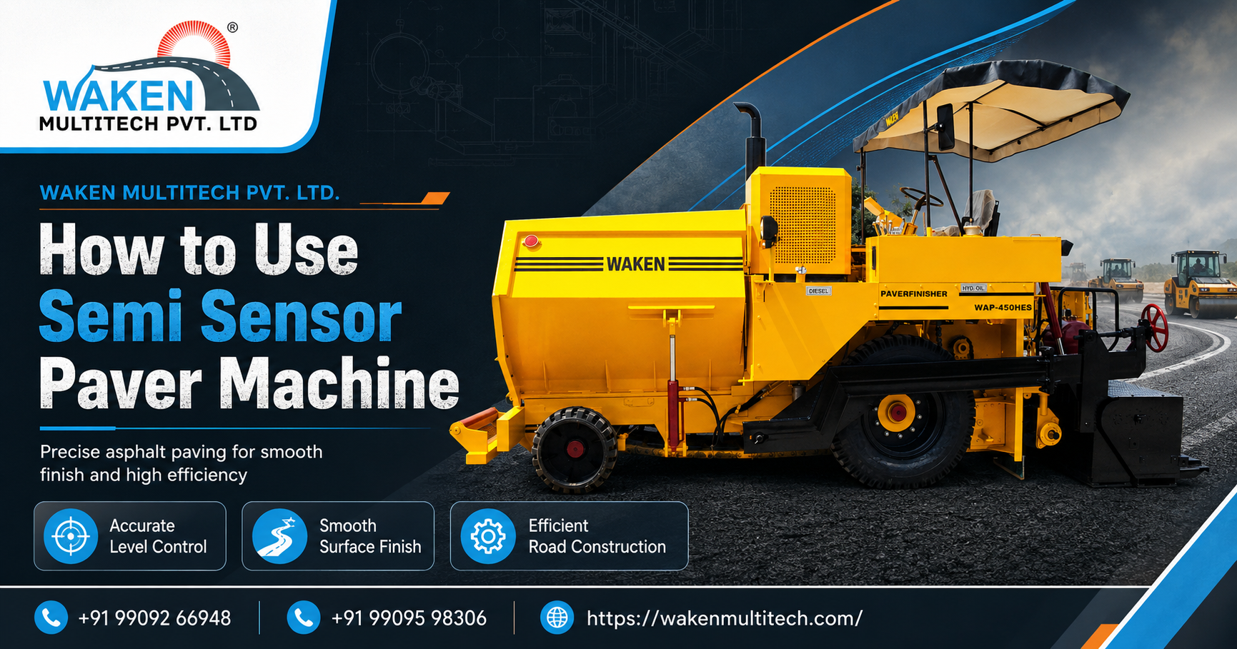 How to Use Semi Sensor Paver Machine