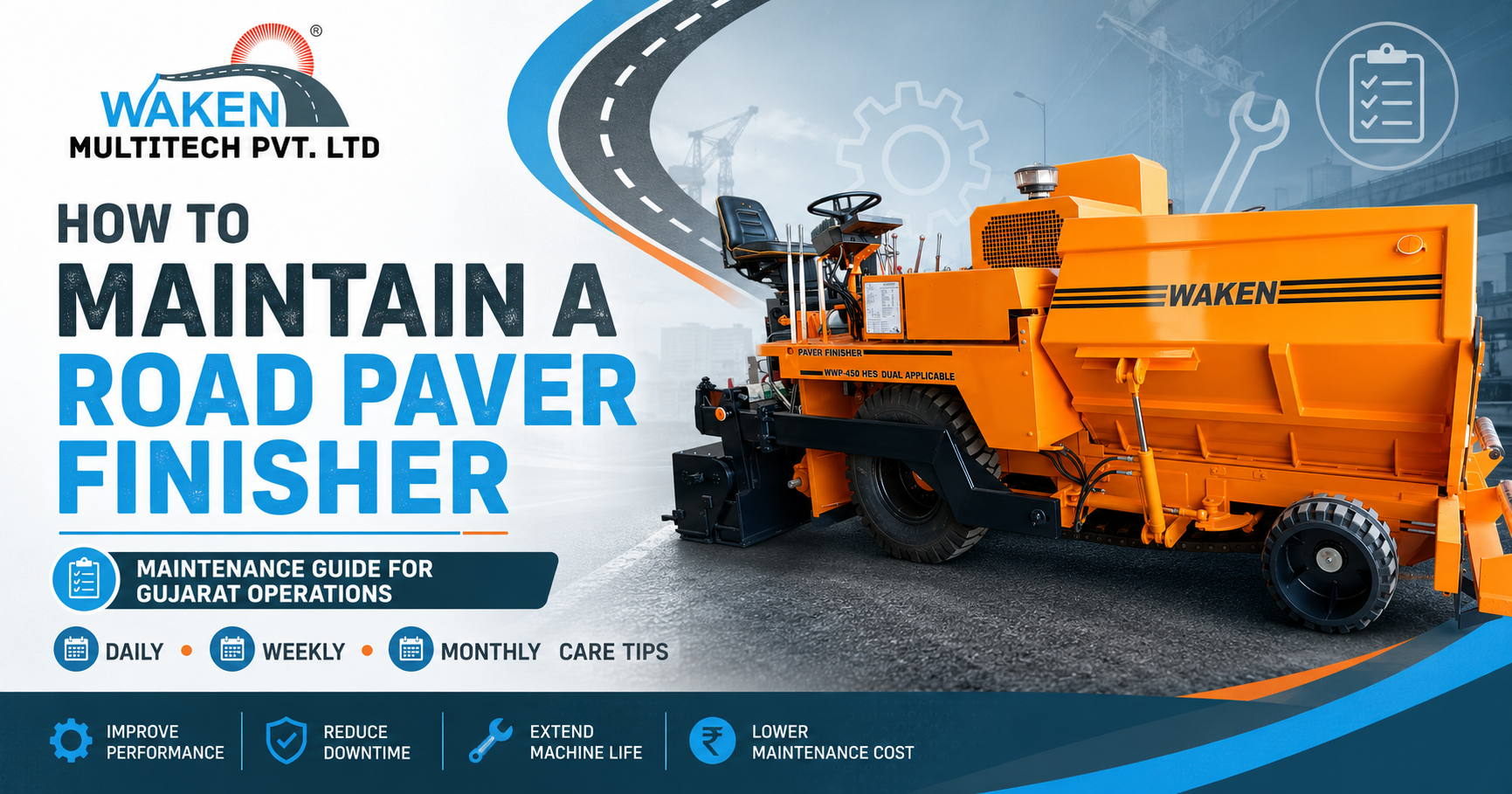 How to Maintain a Road Paver Finisher