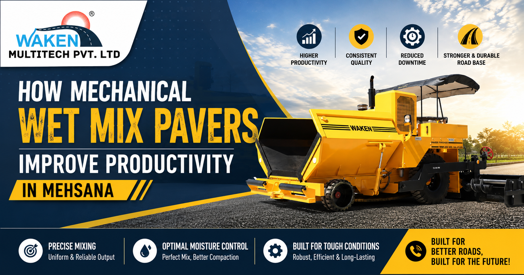 How Mechanical Wet Mix Pavers Improve Productivity