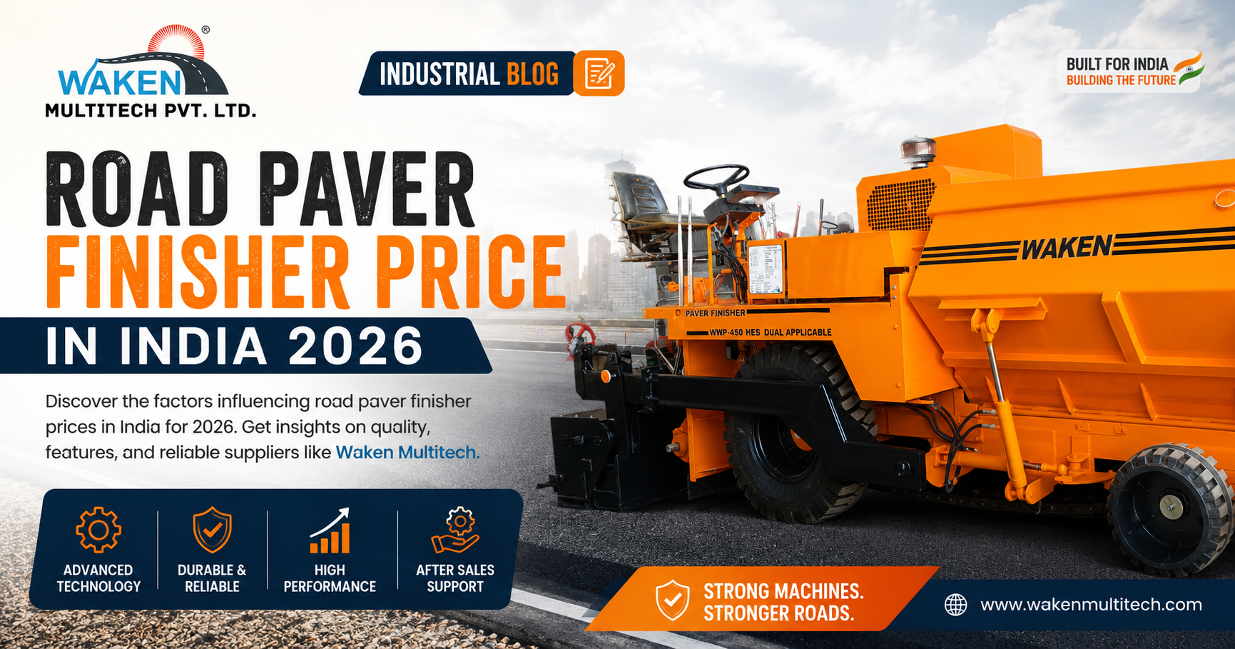 Road Paver Finisher Price in India 2026