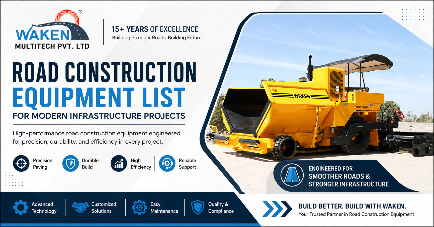 Road Construction Equipment List for Modern Infrastructure Projects