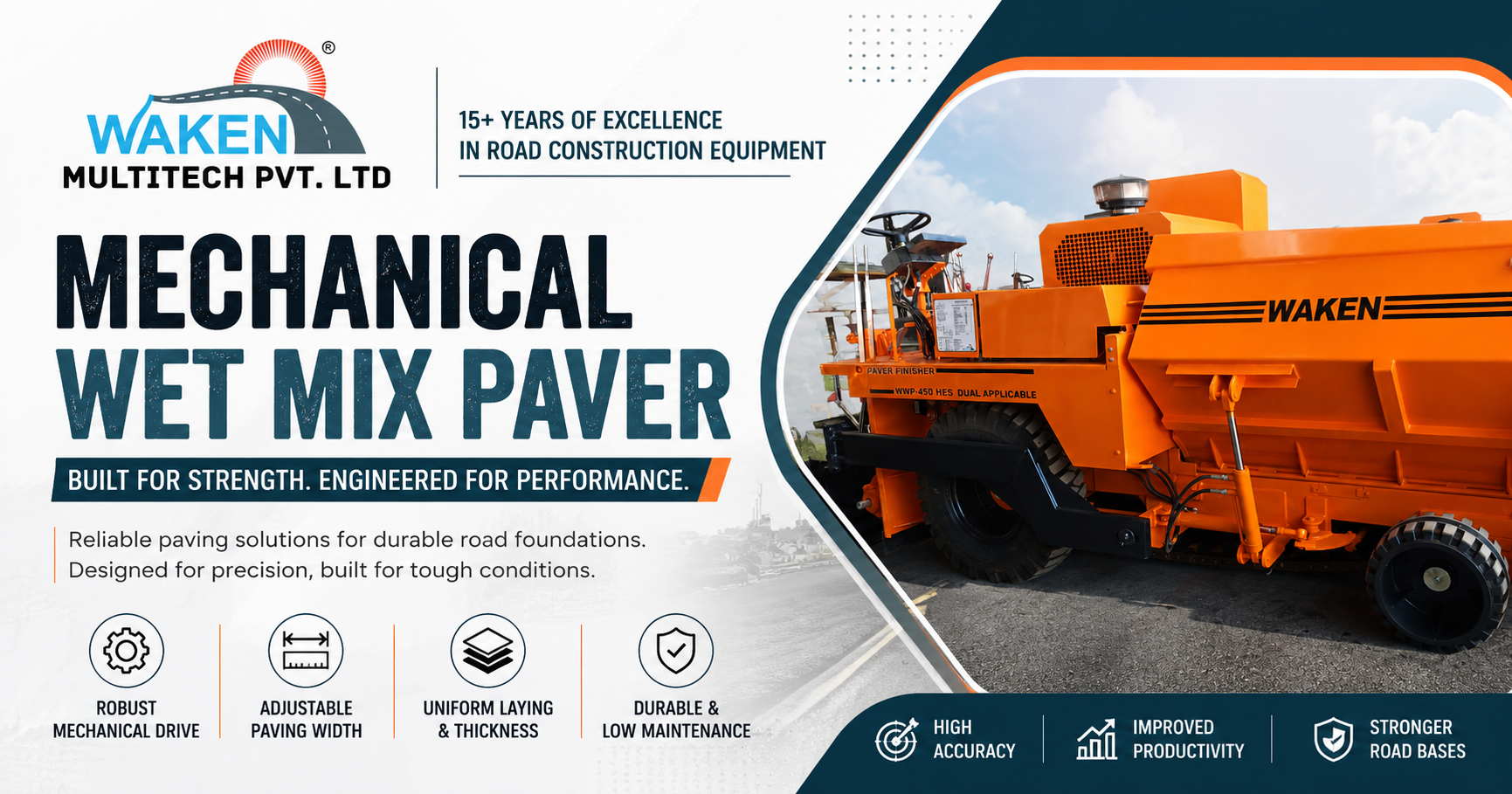 Mechanical Wet Mix Paver Manufacturer