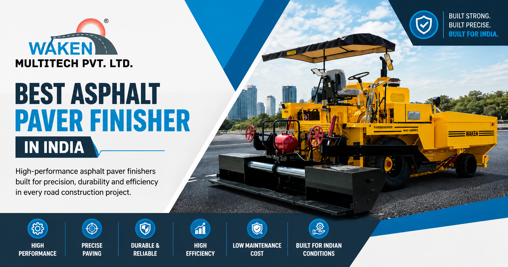Best Asphalt Paver Finisher in India