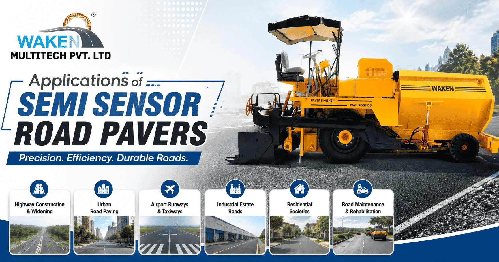 Applications of Semi Sensor Road Pavers