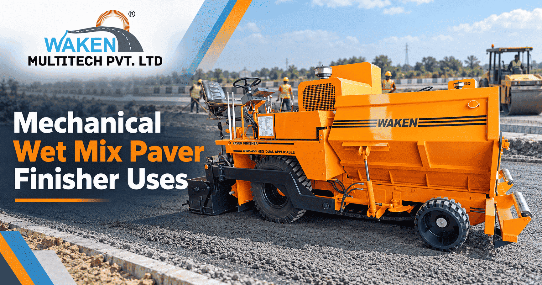 Mechanical Wet Mix Paver Finisher Uses