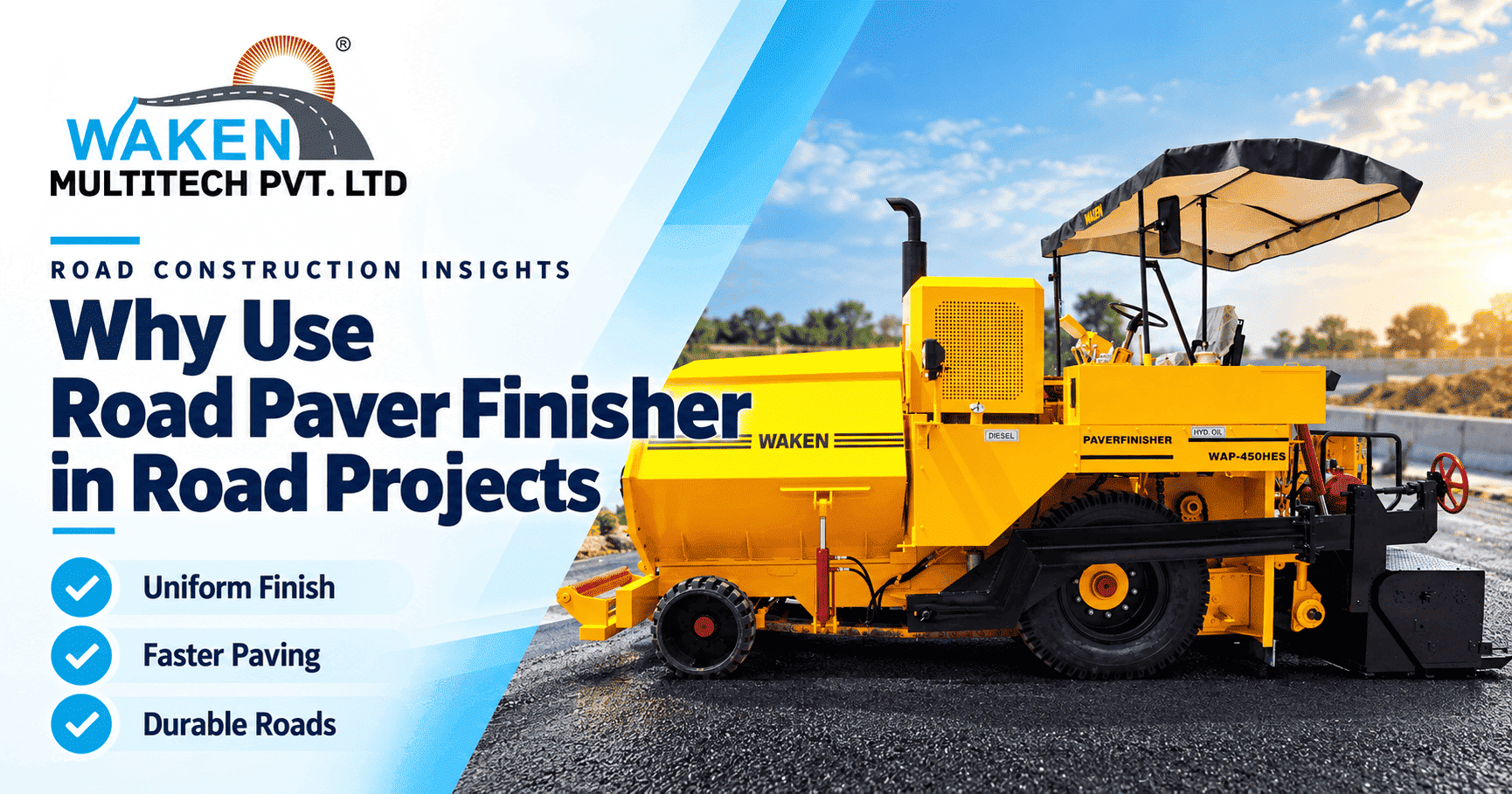 Why Use Road Paver Finisher in Road Projects